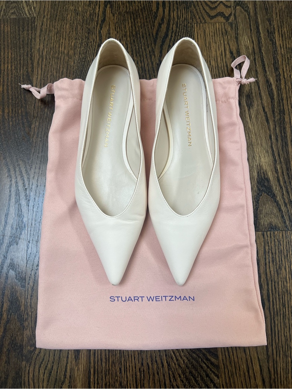 Stuart Weitzman Pointed-Toe Flats